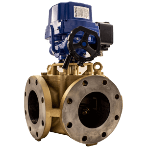 Actuated 3-Way Rotary Control Valves